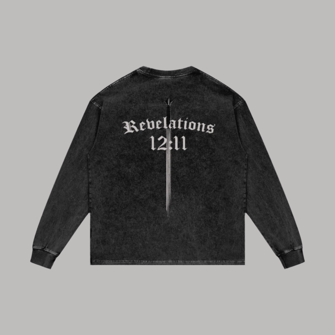 Testify Revelations 12:11 Acid Wash Long Sleeve