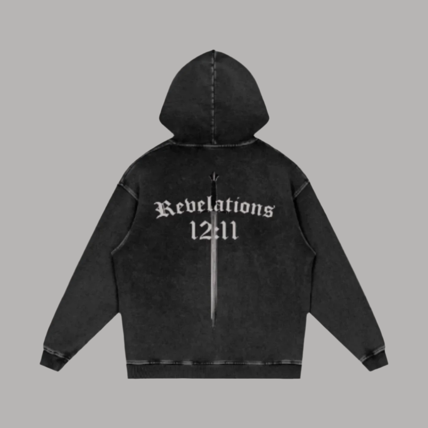 Testify Revelations 12:11 Acid Wash Hoodie