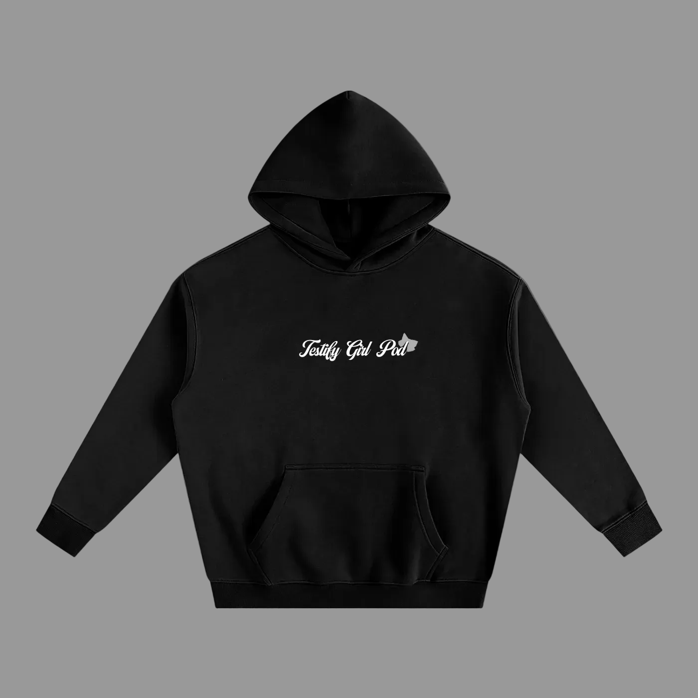 Testify Girl Pod Black Hoodie